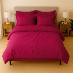 Combo: juego de duvet vinotinto + plum n Casa LiLe