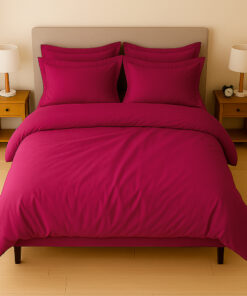 Juego de duvet vinotinto