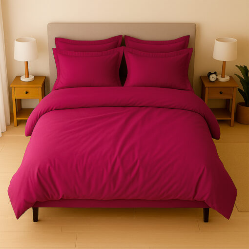 Juego de duvet vinotinto