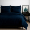 Juego de duvet algodón azul oscuro