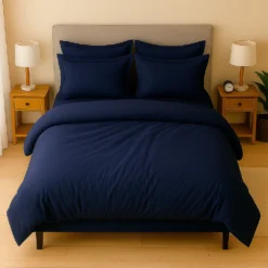 Combo: juego de duvet azul noche + plum n Casa LiLe