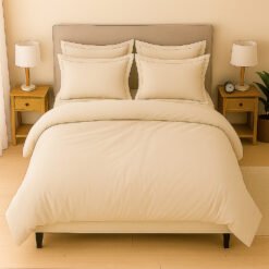 Combo Cama Soltero Beige – Plumón, Duvet y Accesorios - Imagen 3