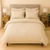 Juego de Duvet Beige liso 100% Microfibra Casa LiLe