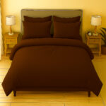 juego de duvet más plumón café