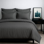 Juego de duvet algodón gris