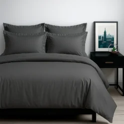 Juego de Duvet Algod n Gris 400 hilos Casa LiLe