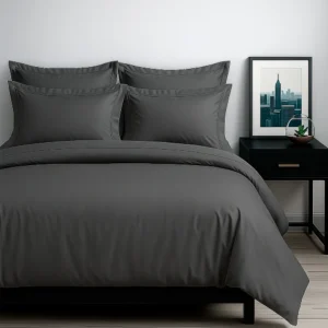Juego de Duvet Algod n Gris 400 hilos Casa LiLe