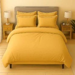 Combo: juego de duvet oro + plum n Casa LiLe