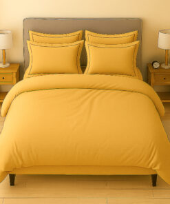 juego de duvet más plumón oro