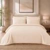 Duvet + Fundas Jacquard 300 Hilos Polialgod n Beige L neas Finas Casa LiLe