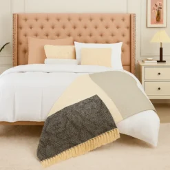 Pie de Cama Decorativo Tr o Plata