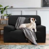 Protector de sof premium negro un (1) puesto Casa LiLe