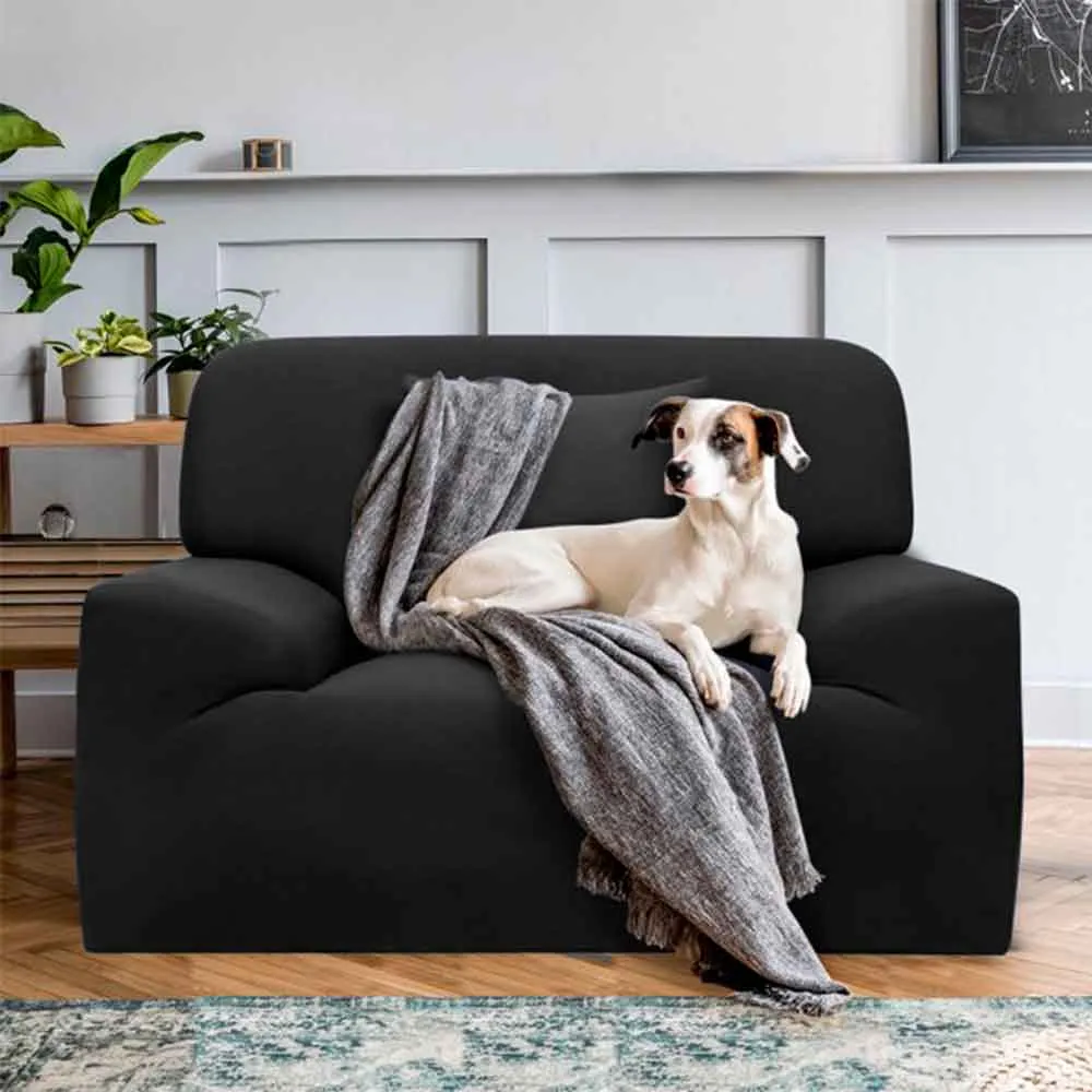 Protector de sof premium negro un (1) puesto Casa LiLe