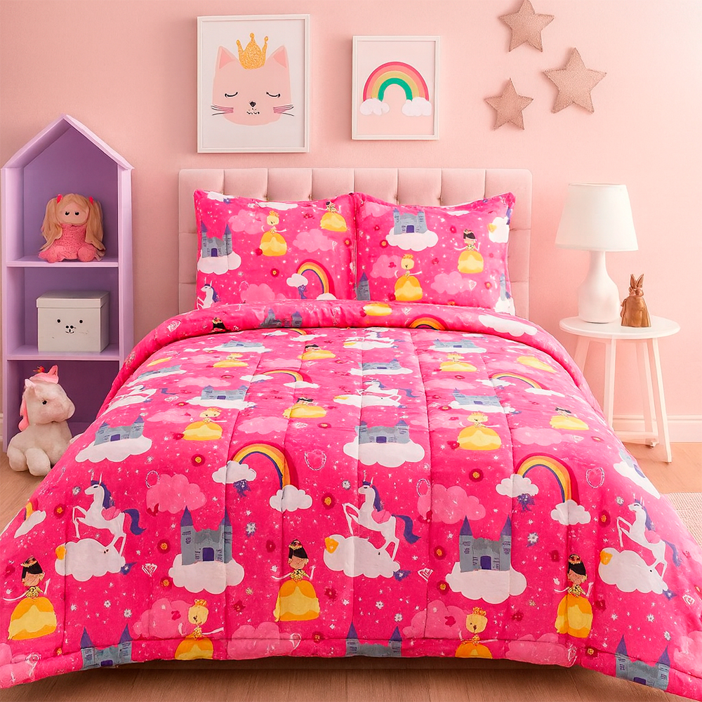Edredón Infantil Princesas y Unicornios