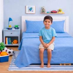 Juego de S banas para Ni o Azul Casa LiLe