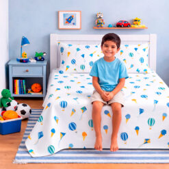 Juego de Sábanas Polialgodón Globos – Niño