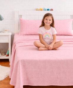 Juego de Sábanas para Niña Rosado