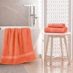 Kit Toalla Hogar Coral Toalla de Cuerpo + Toalla de Mano Casa LiLe