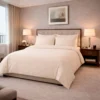 Duvet Hotelero Beige 144 Hilos Polialgod n 50/50 + Fundas Casa LiLe