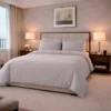 Duvet Hotelero Gris 144 Hilos Polialgod n 50/50 + Fundas Casa LiLe