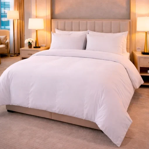Duvet Hotelero Blanco 300 Hilos Polialgod n 60/40 + Fundas Casa LiLe