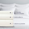 Juego de sábanas algodón blanco