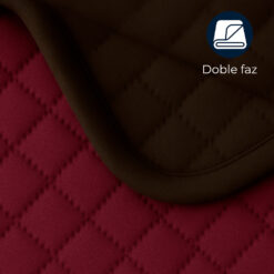 Alternative view of Colcha Española Microembosada Vinotinto / Café