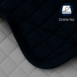 Alternative view of Colcha Española Microembosada Gris Claro / Azul Oscuro