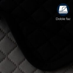 Alternative view of Colcha Española Microembosada Negro / Gris Oscuro