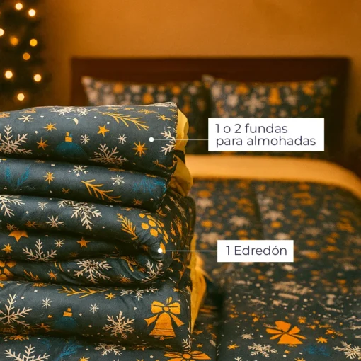Edred n Navide o Estrella de Noche Buena Dise o Doble Faz Casa LiLe
