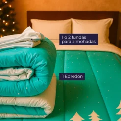 Edred n Navide o Doble Faz Invierno Azul Casa LiLe