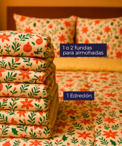 Alternative view of Edredón Navideño – Navidad Clásica Diseño Doble Faz