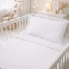Juego de s banas blanco con boleros para cuna Casa LiLe