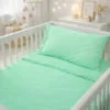 Juego de s banas verde con boleros para cuna Casa LiLe