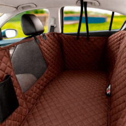 Alternative view of Protector para silla trasera impermeable premium café