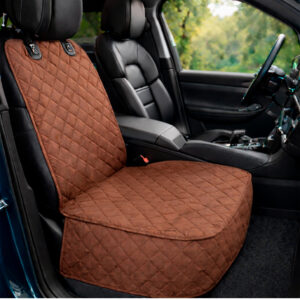 Protector de silla de carro delantero café