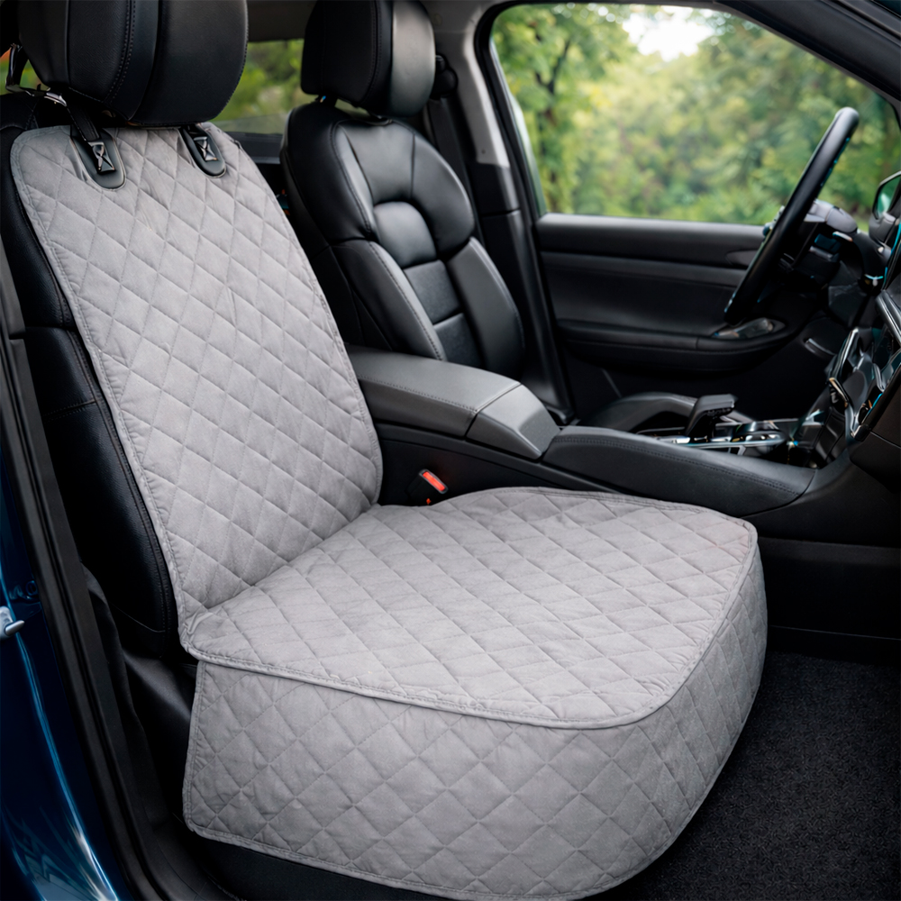 Protector de silla de carro delantero gris claro