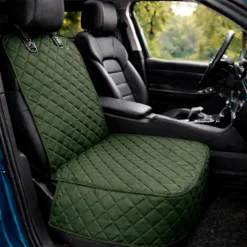 Protector de silla de carro delantero impermeable premium verde militar Casa LiLe