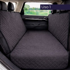 Alternative view of Protector impermeable para silla trasera o baúl 3 en 1 negro