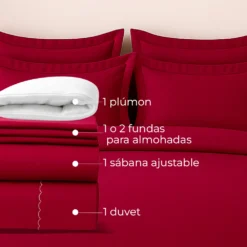 Combo: juego de duvet uva + plum n Casa LiLe