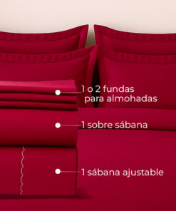 Juego de sábanas uva