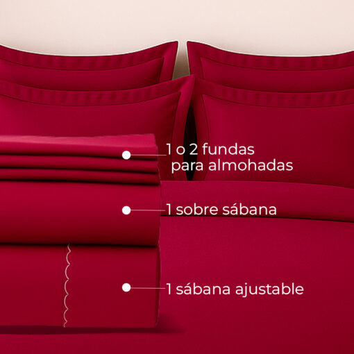 Juego de sábanas uva