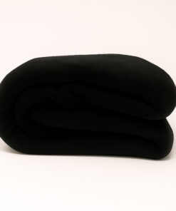 Cobija piel de conejo sintética negra