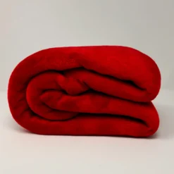 Cobija piel de conejo sint tica roja Casa LiLe