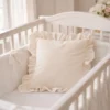Combo Dulces Sue os Peque n Beige Set Completo de Cuna con Bumper + Juego de S banas + Almohada + Cojines + Protector Antifluido Casa LiLe