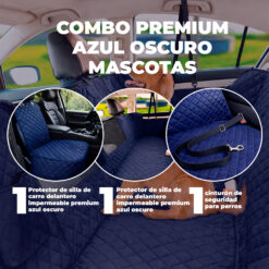 Alternative view of Combo Premium Impermeable Azul Oscuro para Mascotas