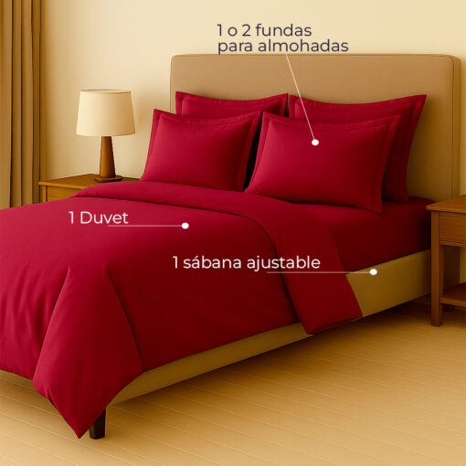 Juego de duvet uva