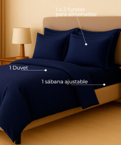 Juego de duvet azul noche