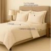 Juego de Duvet Beige liso 100% Microfibra Casa LiLe