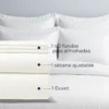 Juego de Duvet algod n blanco 200 hilos Casa LiLe